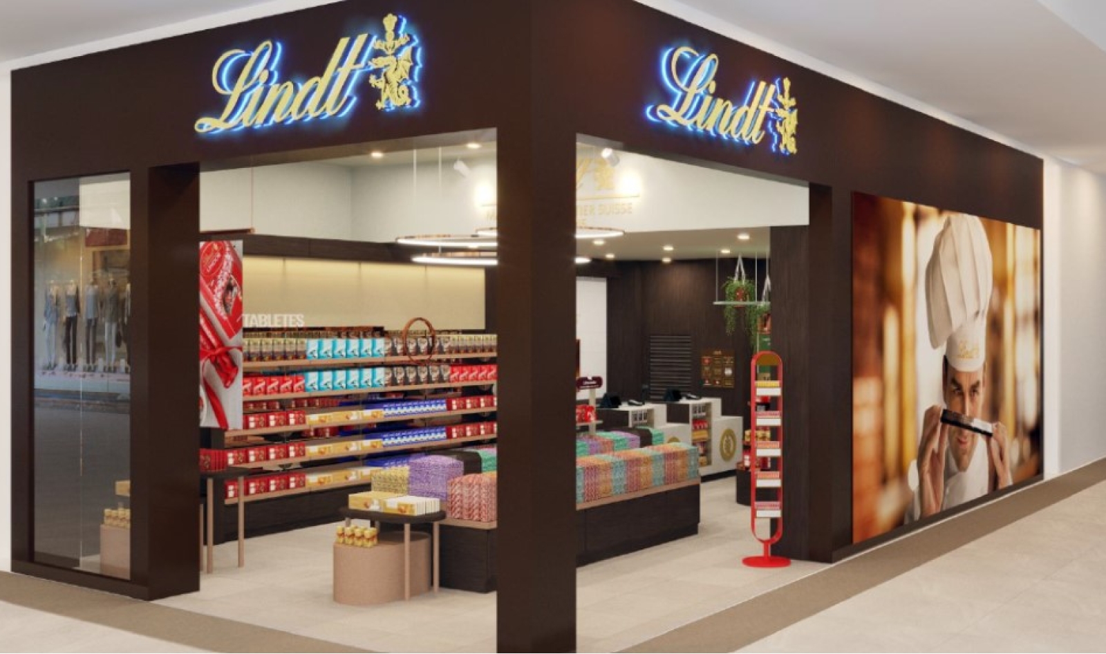 Lindt inaugura primeira loja na cidade, no Catuaí Shopping Cascavel, e reforça presença no Paraná