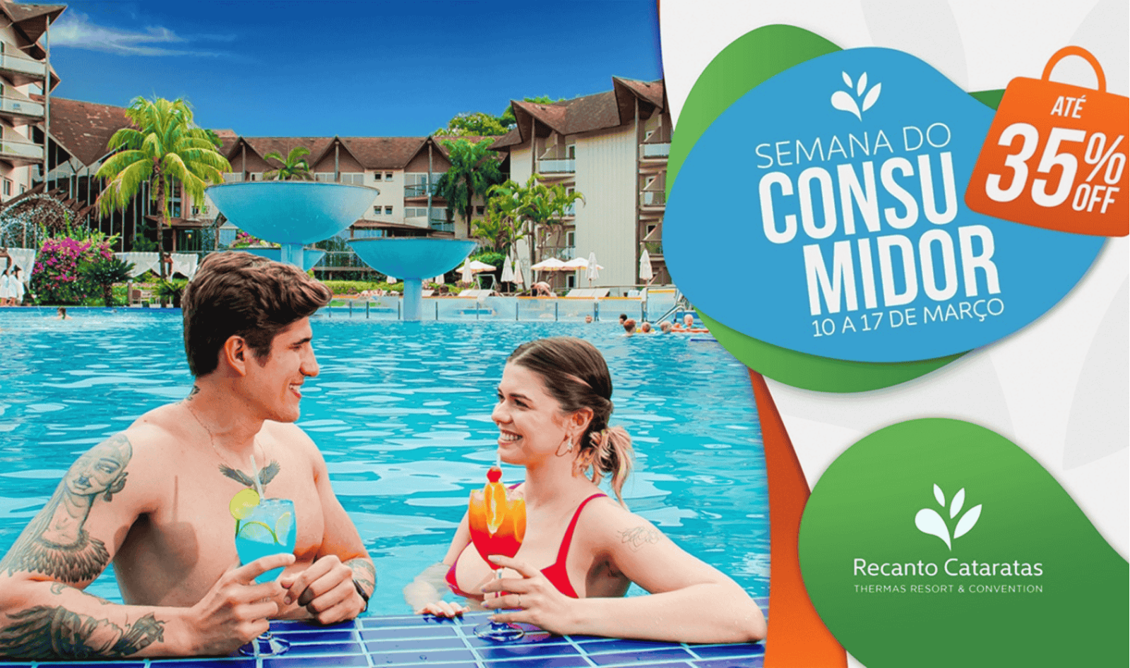 Recanto Cataratas Resort, em Foz do Iguaçu (PR), traz Semana do Consumidor com descontos de 35% nas datas selecionadas