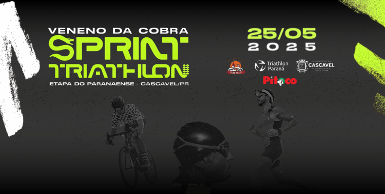 Triathlon de Cascavel Veneno da Cobra amplia categorias e abre inscrições para todos os níveis