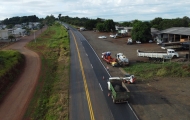 EPR Iguaçu realiza obras em trechos da BR-163 durante o fim de semana
