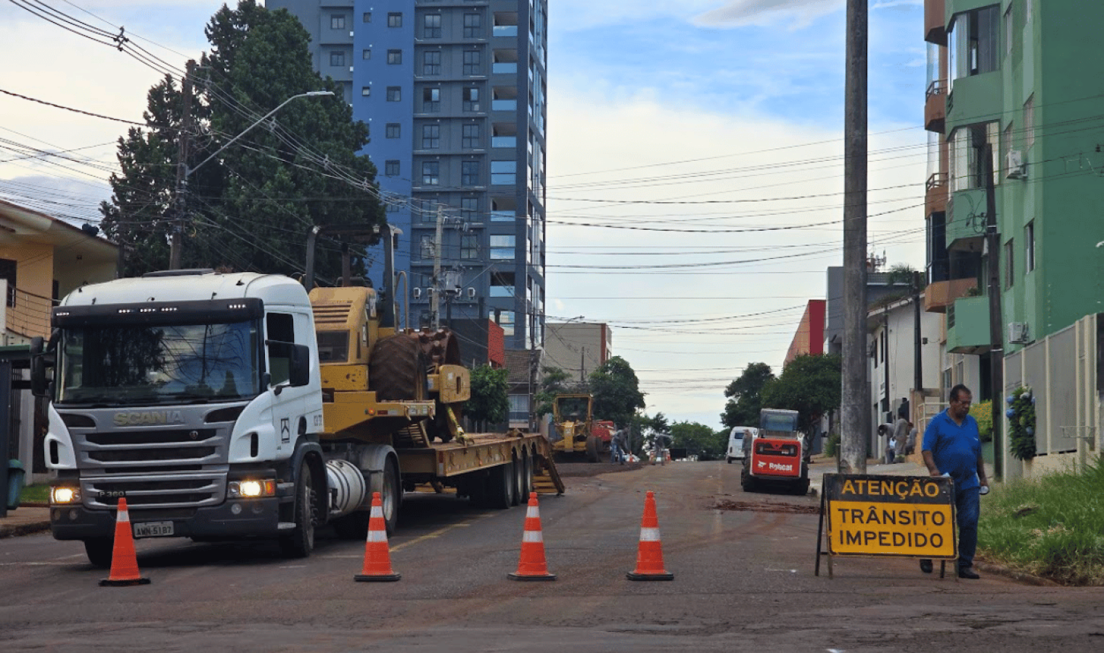 Empresa inicia obras viárias em Cascavel: binário JK e Flamboyant