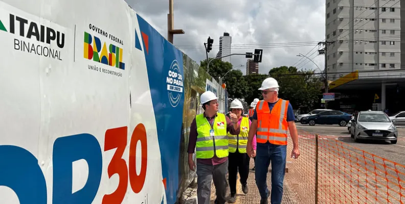 Diretor de Coordenação da Itaipu acompanha andamento de obras preparatórias para a COP30, em Belém (PA)