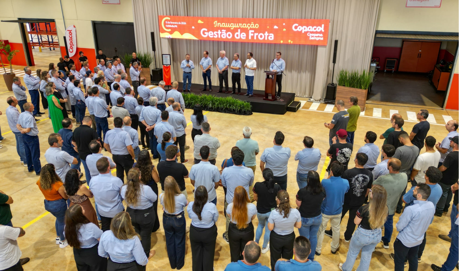 Com foco em sustentabilidade, Copacol inaugura nova estrutura de Gestão de Frota