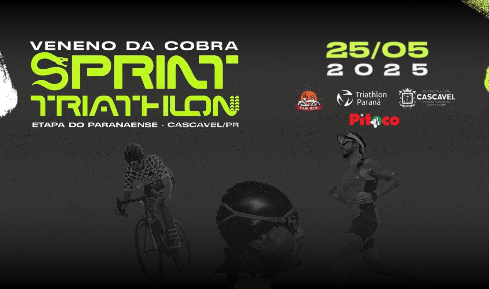 Triathlon de Cascavel Veneno da Cobra amplia categorias e abre inscrições para todos os níveis