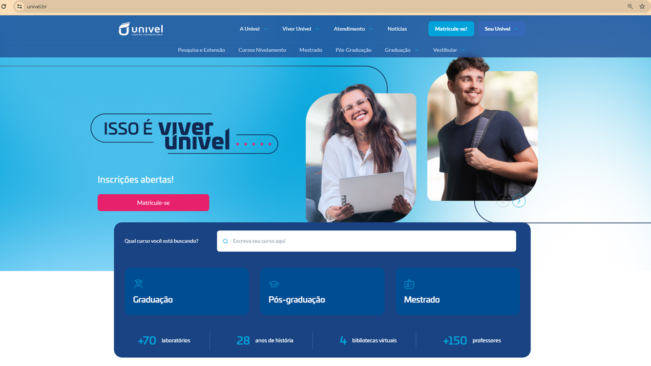Univel lança novo site para melhorar conectividade e usabilidade