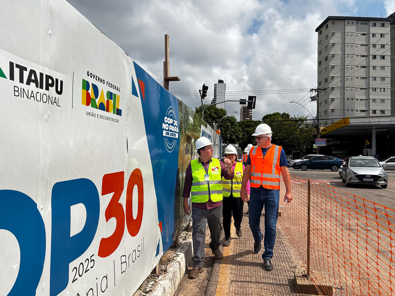 Diretor de Coordenação da Itaipu acompanha andamento de obras preparatórias para a COP30, em Belém (PA)