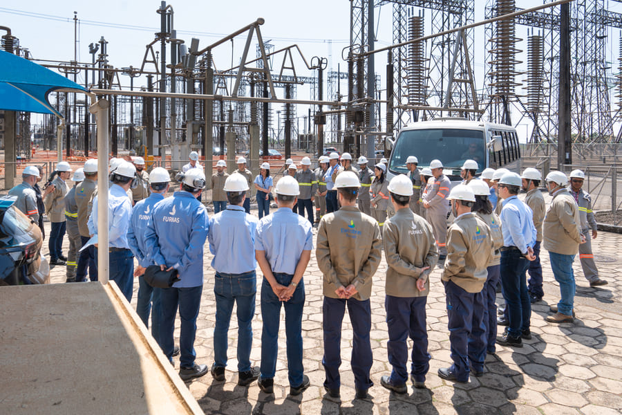 Itaipu e Eletrobras visitam obras do projeto de revitalização do sistema HVDC